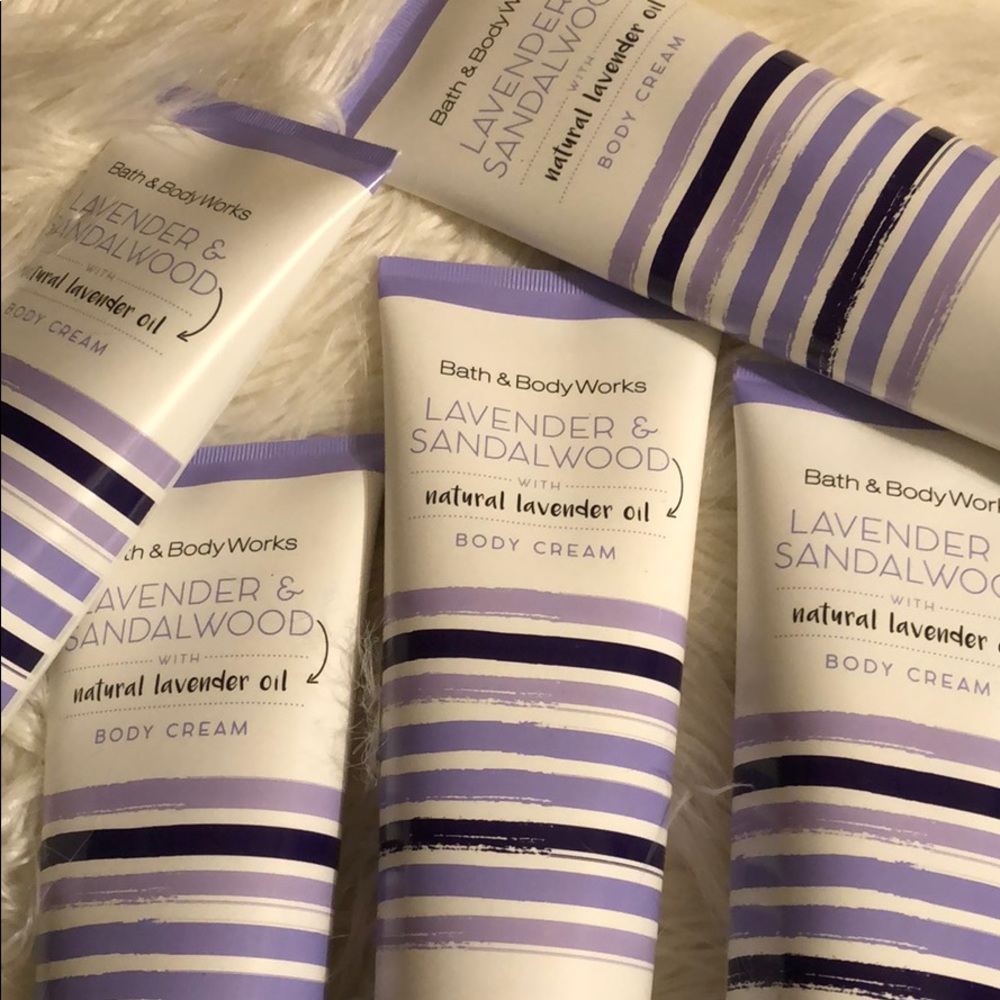 Bundle 5 BBW Lavender & Sandalwood Body Cream New
